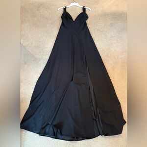 Windsor Black Form Fitting Gown for Prom